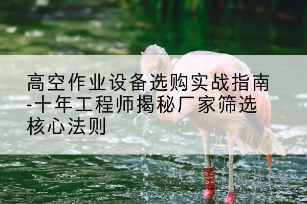 栖霞剪叉式升降机厂家-高空作业设备选购实战指南-十年工程师揭秘厂家筛选核心法则