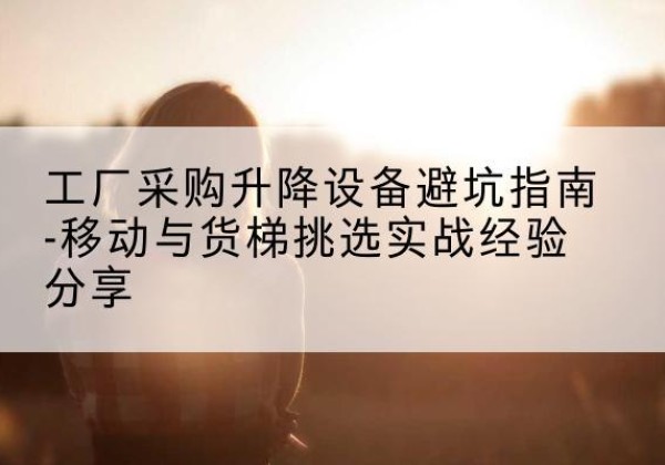 栖霞移动式升降机怎么选-工厂采购升降设备避坑指南-移动与货梯挑选实战经验分享